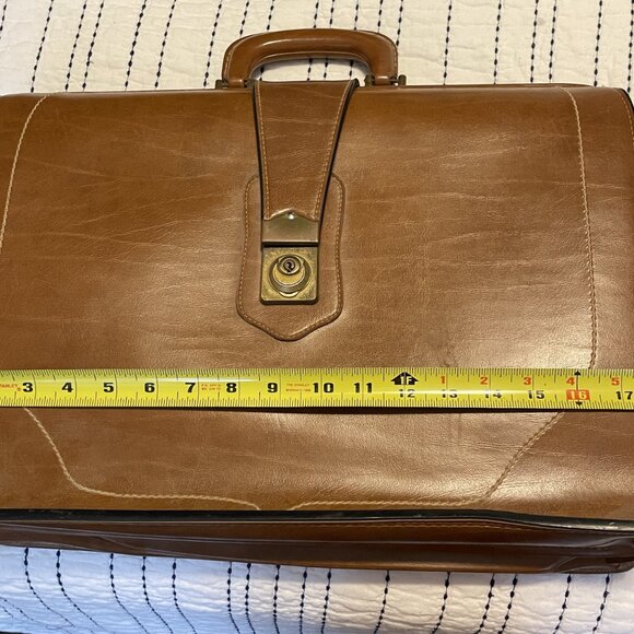 Antique Leather Briefcase - Picture 6 of 7